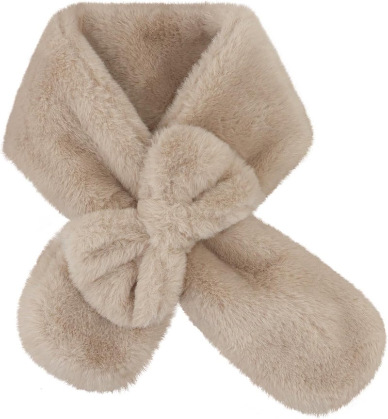 YATANAM Girls Scarf Fuzzy Fleece Kids Scarves Winter Warm Scarf Toddler Adjustable Soft Neck Warmer - Image 1